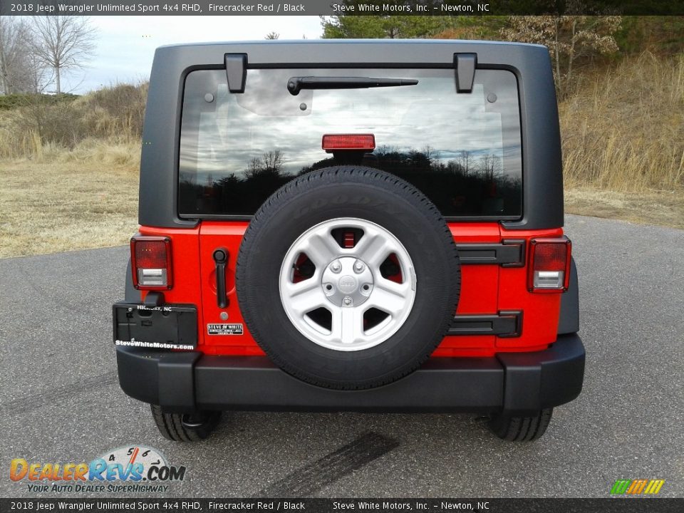 2018 Jeep Wrangler Unlimited Sport 4x4 RHD Firecracker Red / Black Photo #7