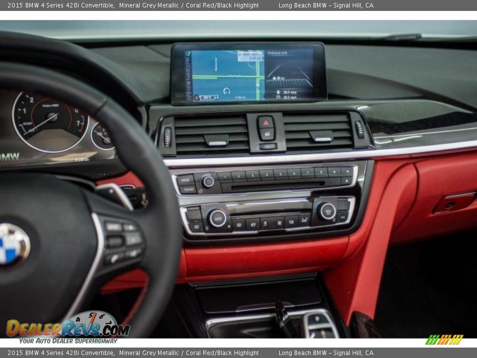 2015 BMW 4 Series 428i Convertible Mineral Grey Metallic / Coral Red/Black Highlight Photo #5