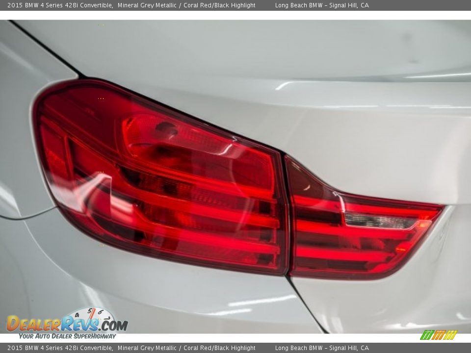 2015 BMW 4 Series 428i Convertible Mineral Grey Metallic / Coral Red/Black Highlight Photo #17