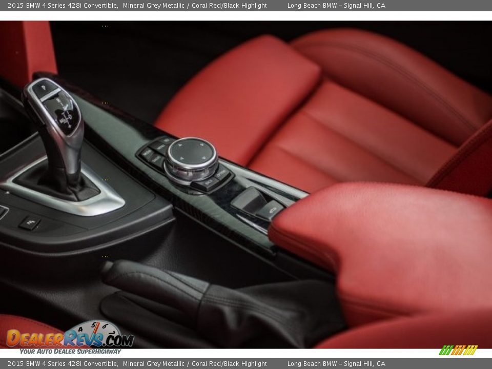 2015 BMW 4 Series 428i Convertible Mineral Grey Metallic / Coral Red/Black Highlight Photo #18
