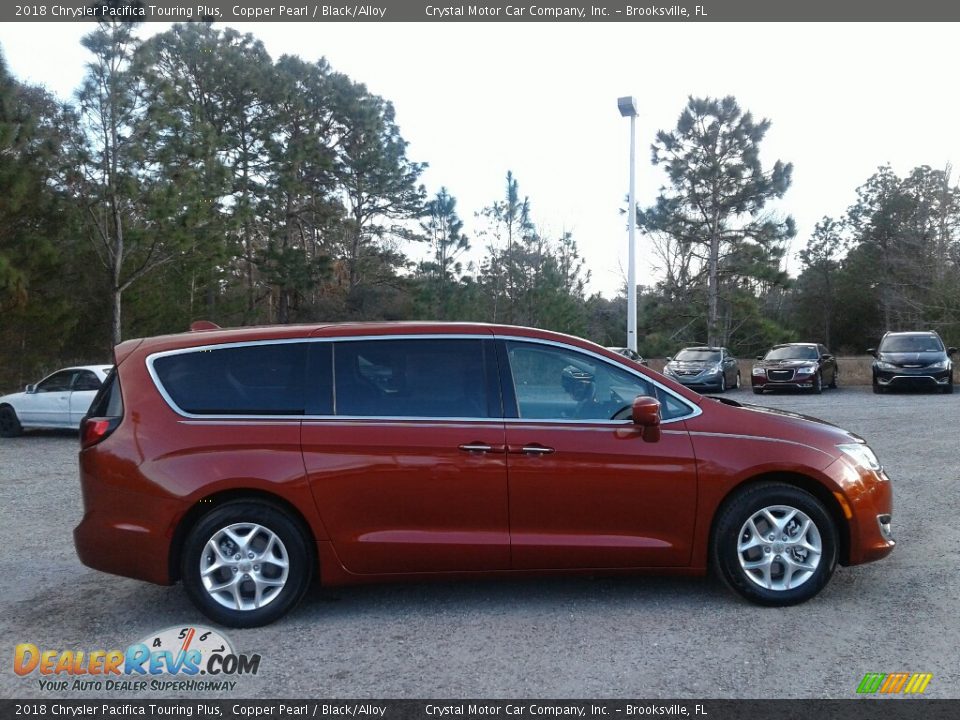 2018 Chrysler Pacifica Touring Plus Copper Pearl / Black/Alloy Photo #6