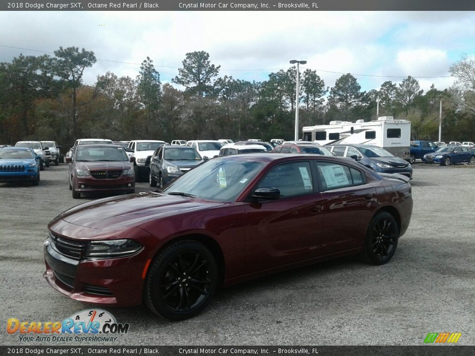 2018 Dodge Charger SXT Octane Red Pearl / Black Photo #1