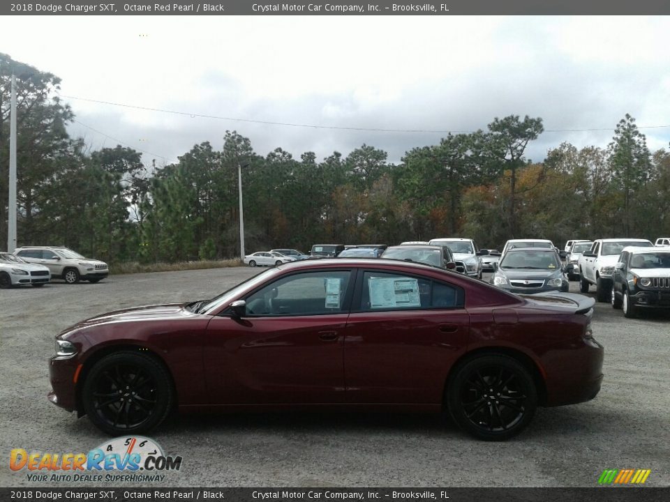 2018 Dodge Charger SXT Octane Red Pearl / Black Photo #2