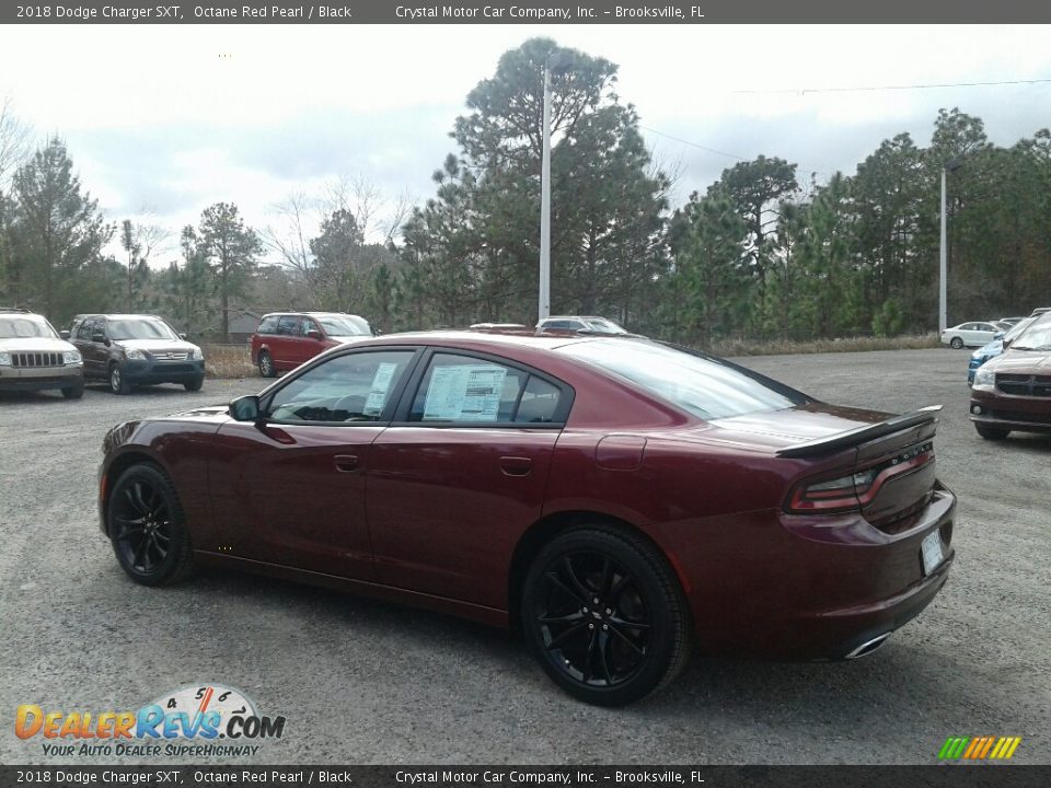 2018 Dodge Charger SXT Octane Red Pearl / Black Photo #3