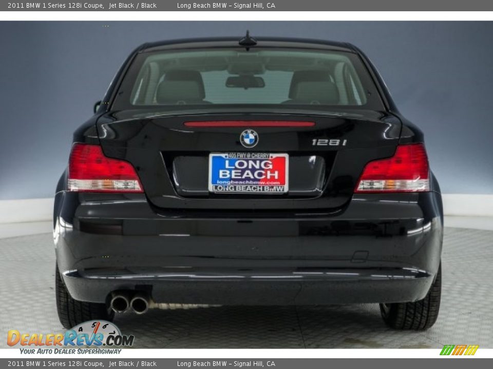 2011 BMW 1 Series 128i Coupe Jet Black / Black Photo #3