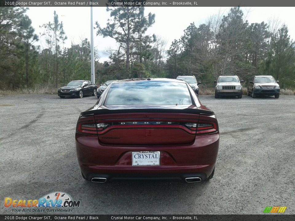 2018 Dodge Charger SXT Octane Red Pearl / Black Photo #4