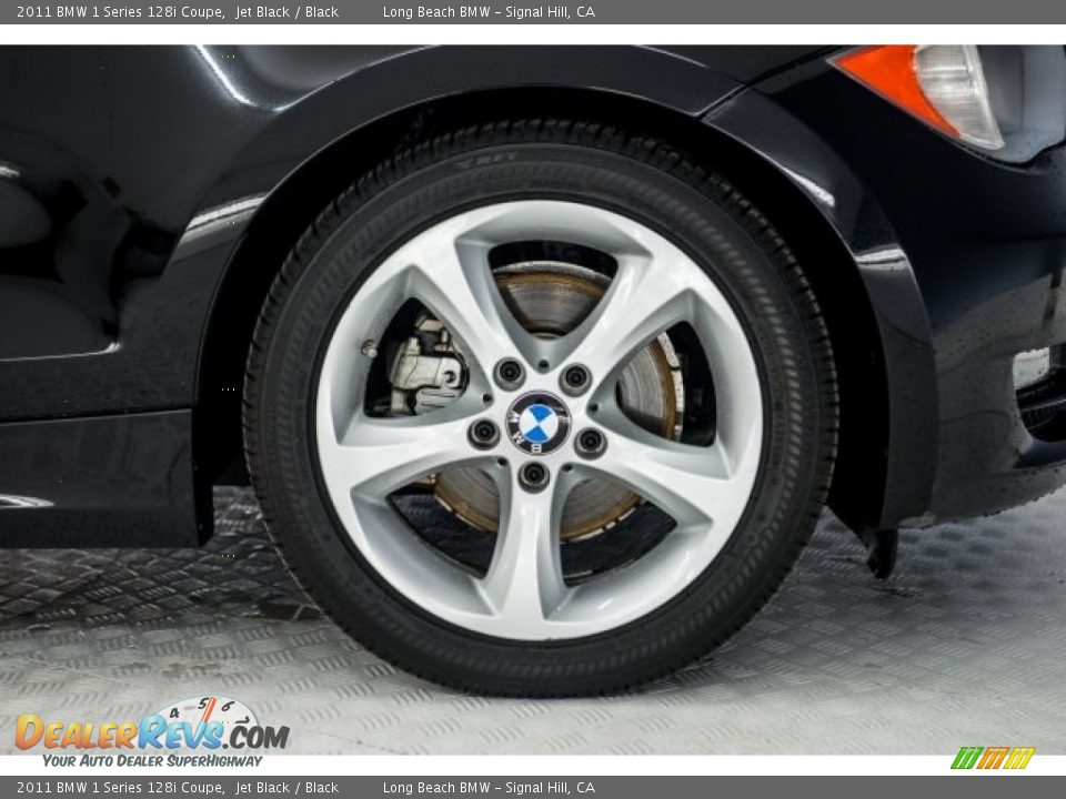 2011 BMW 1 Series 128i Coupe Jet Black / Black Photo #8