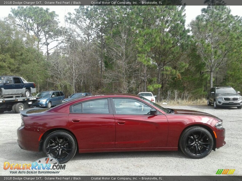 2018 Dodge Charger SXT Octane Red Pearl / Black Photo #6