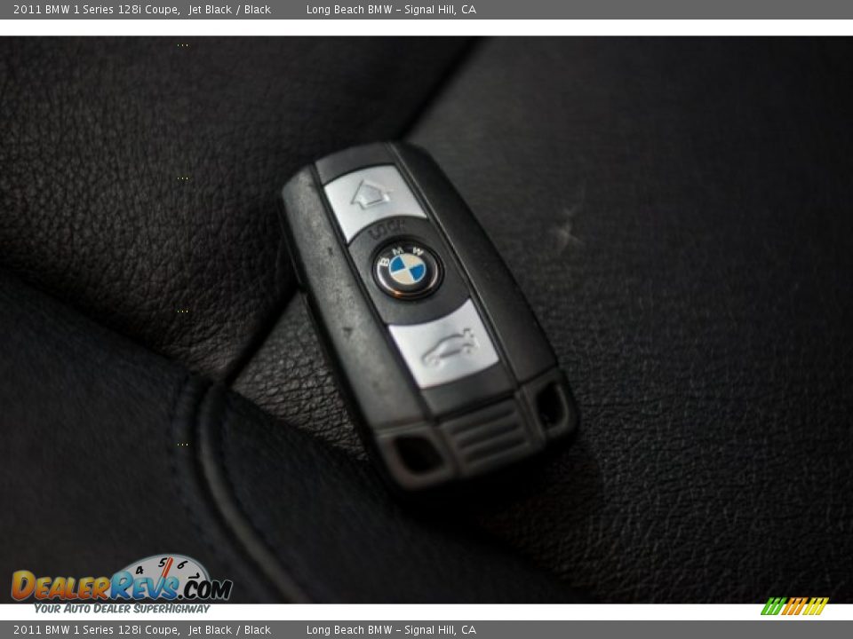 2011 BMW 1 Series 128i Coupe Jet Black / Black Photo #11