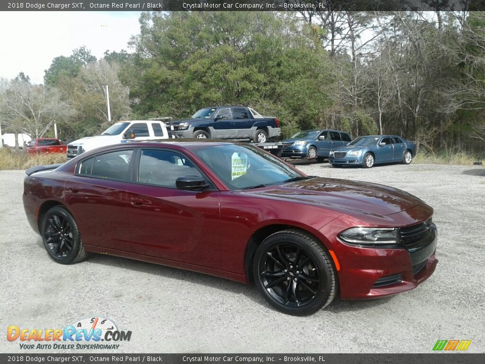 2018 Dodge Charger SXT Octane Red Pearl / Black Photo #7