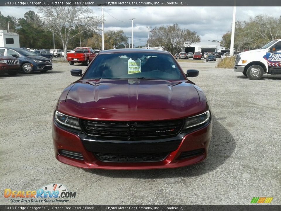 2018 Dodge Charger SXT Octane Red Pearl / Black Photo #8