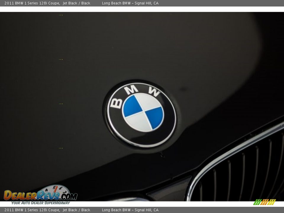 2011 BMW 1 Series 128i Coupe Jet Black / Black Photo #23
