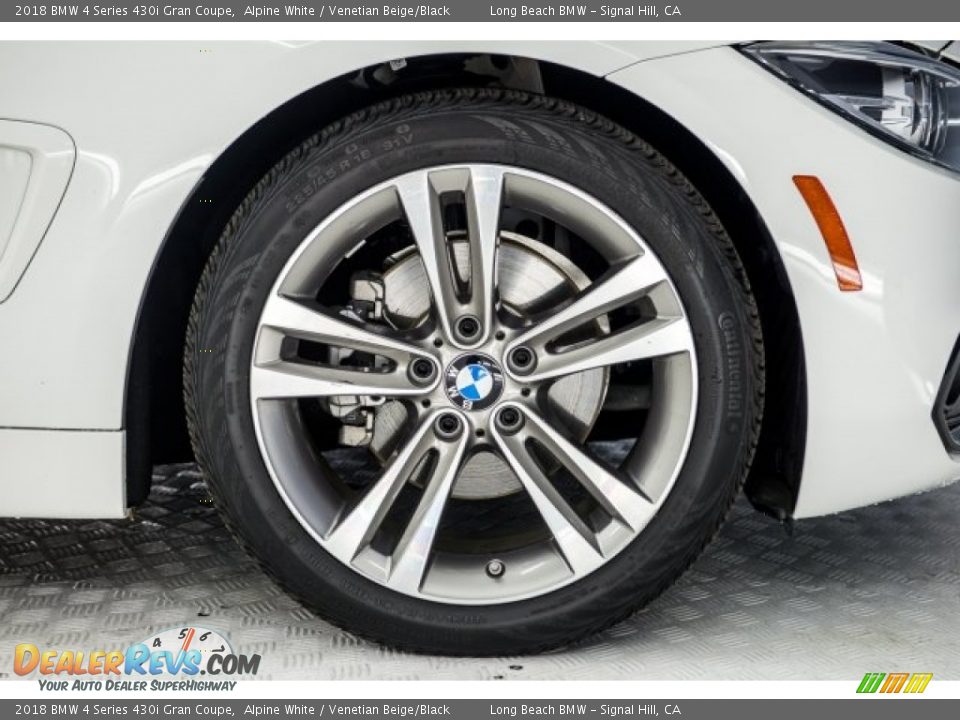 2018 BMW 4 Series 430i Gran Coupe Alpine White / Venetian Beige/Black Photo #8