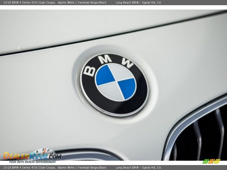 2018 BMW 4 Series 430i Gran Coupe Alpine White / Venetian Beige/Black Photo #22