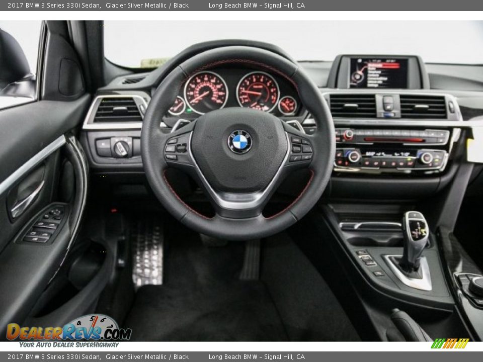 2017 BMW 3 Series 330i Sedan Glacier Silver Metallic / Black Photo #4