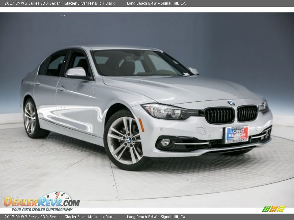 2017 BMW 3 Series 330i Sedan Glacier Silver Metallic / Black Photo #12