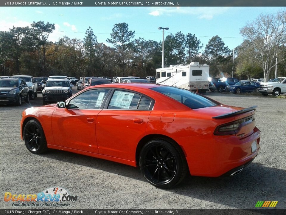 2018 Dodge Charger SXT Go Mango / Black Photo #3