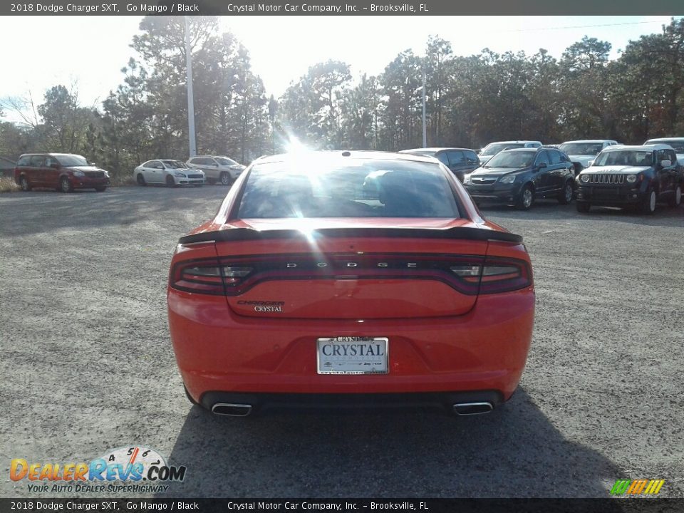 2018 Dodge Charger SXT Go Mango / Black Photo #4
