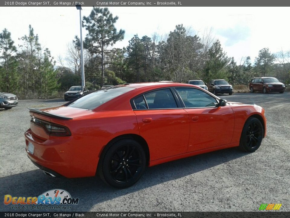 2018 Dodge Charger SXT Go Mango / Black Photo #5