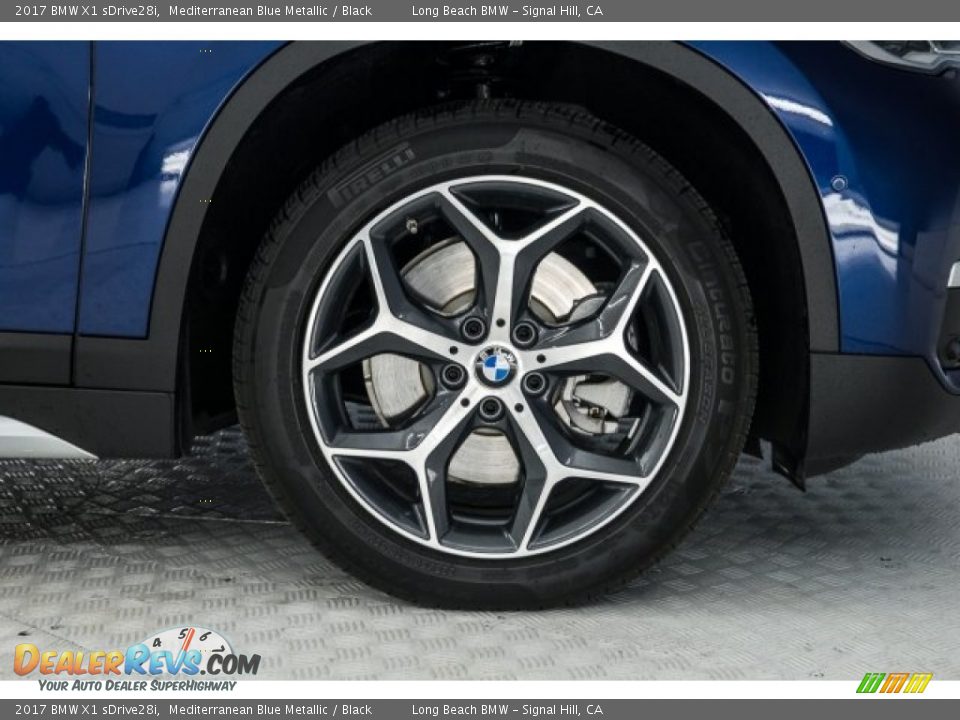 2017 BMW X1 sDrive28i Mediterranean Blue Metallic / Black Photo #8