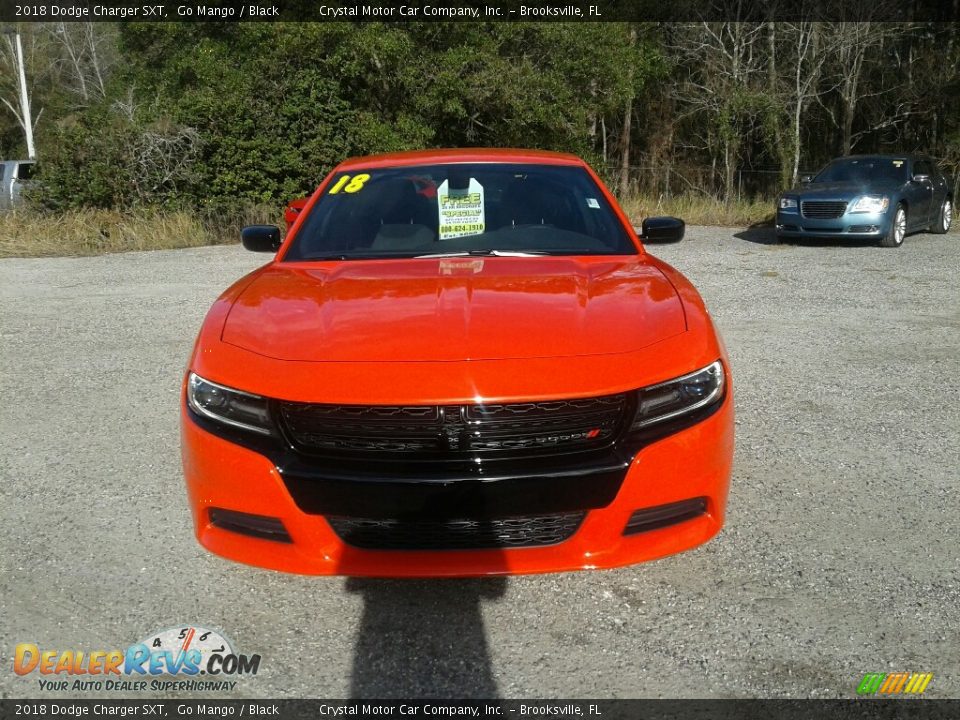 2018 Dodge Charger SXT Go Mango / Black Photo #8