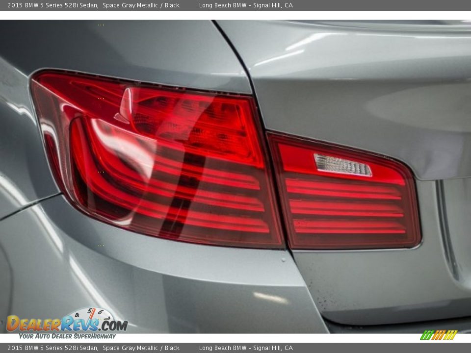 2015 BMW 5 Series 528i Sedan Space Gray Metallic / Black Photo #19