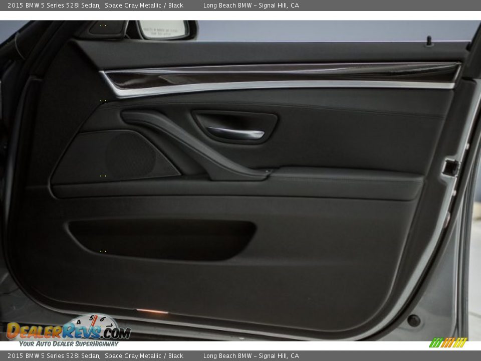 2015 BMW 5 Series 528i Sedan Space Gray Metallic / Black Photo #22