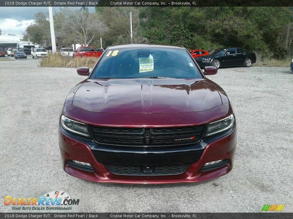 2018 Dodge Charger R/T Octane Red Pearl / Black Photo #8