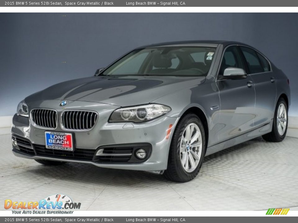 2015 BMW 5 Series 528i Sedan Space Gray Metallic / Black Photo #29