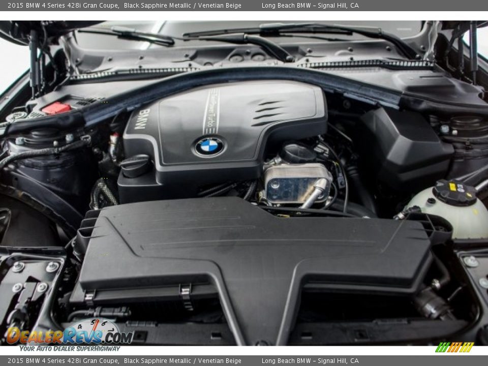 2015 BMW 4 Series 428i Gran Coupe Black Sapphire Metallic / Venetian Beige Photo #9