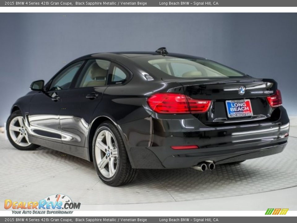 2015 BMW 4 Series 428i Gran Coupe Black Sapphire Metallic / Venetian Beige Photo #10