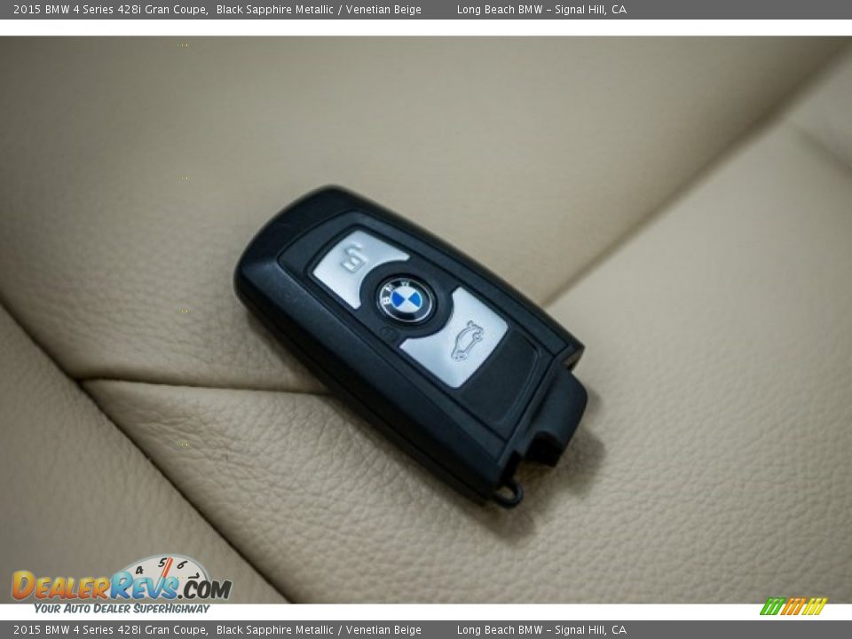 2015 BMW 4 Series 428i Gran Coupe Black Sapphire Metallic / Venetian Beige Photo #11