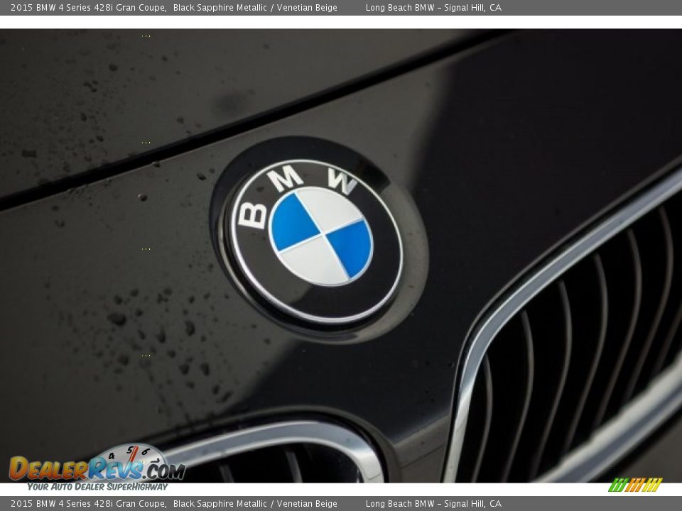 2015 BMW 4 Series 428i Gran Coupe Black Sapphire Metallic / Venetian Beige Photo #26