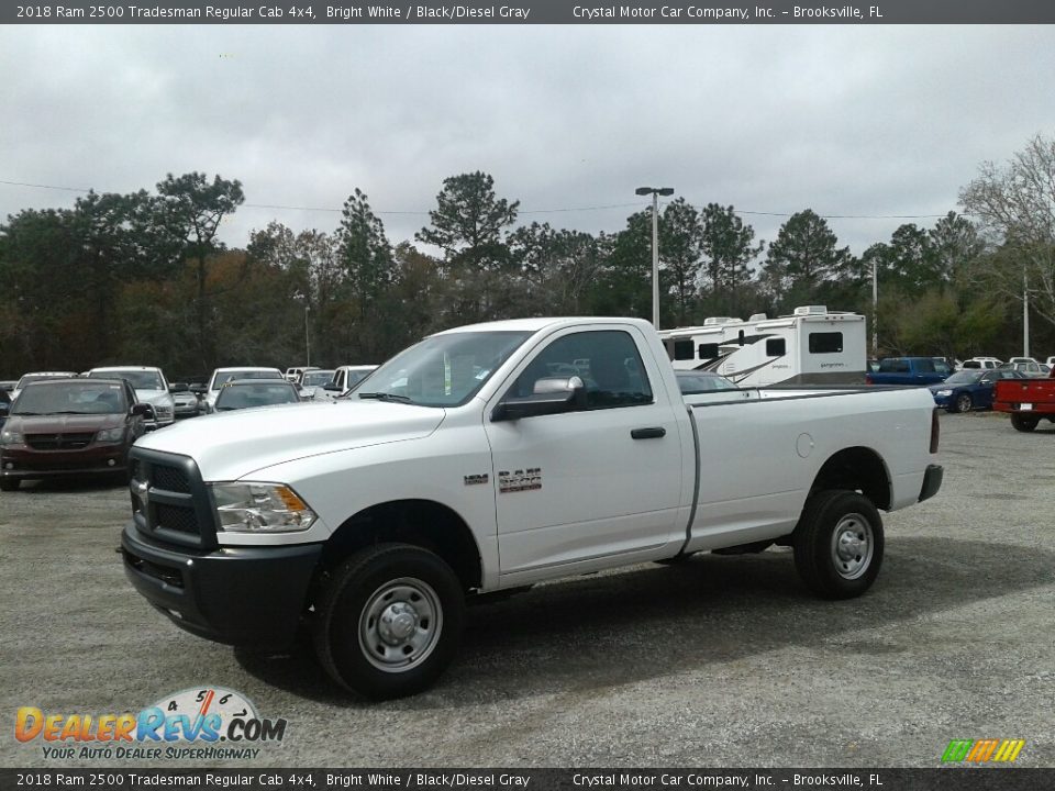 2018 Ram 2500 Tradesman Regular Cab 4x4 Bright White / Black/Diesel Gray Photo #1