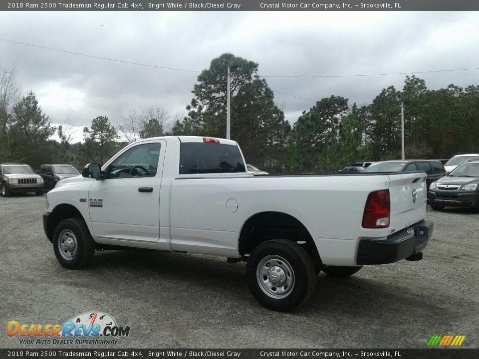 2018 Ram 2500 Tradesman Regular Cab 4x4 Bright White / Black/Diesel Gray Photo #3