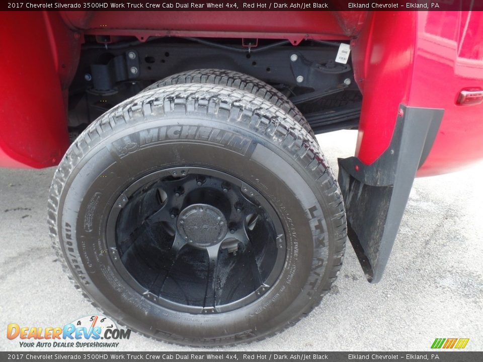 2017 Chevrolet Silverado 3500HD Work Truck Crew Cab Dual Rear Wheel 4x4 Red Hot / Dark Ash/Jet Black Photo #9