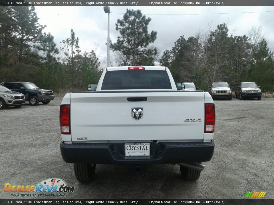 2018 Ram 2500 Tradesman Regular Cab 4x4 Bright White / Black/Diesel Gray Photo #4