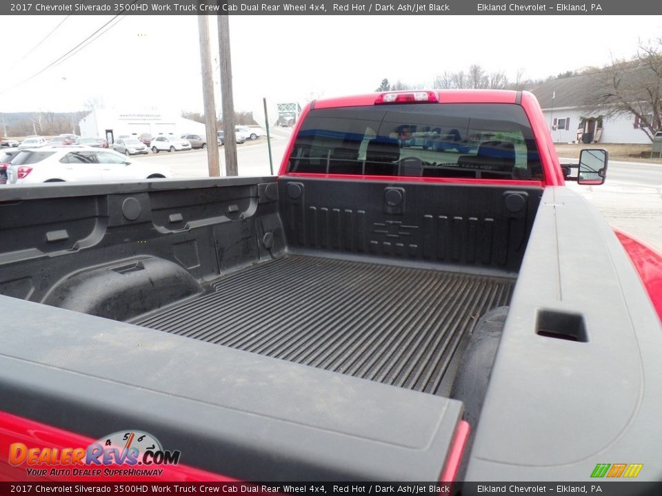 2017 Chevrolet Silverado 3500HD Work Truck Crew Cab Dual Rear Wheel 4x4 Red Hot / Dark Ash/Jet Black Photo #12