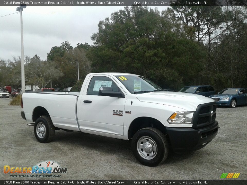 2018 Ram 2500 Tradesman Regular Cab 4x4 Bright White / Black/Diesel Gray Photo #7