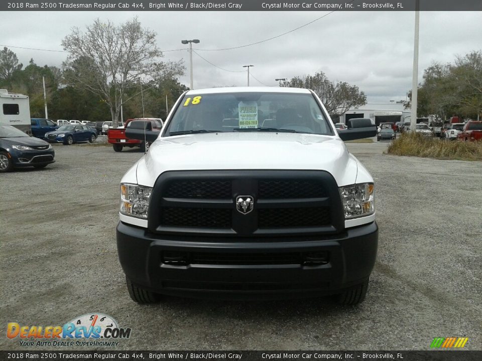 2018 Ram 2500 Tradesman Regular Cab 4x4 Bright White / Black/Diesel Gray Photo #8