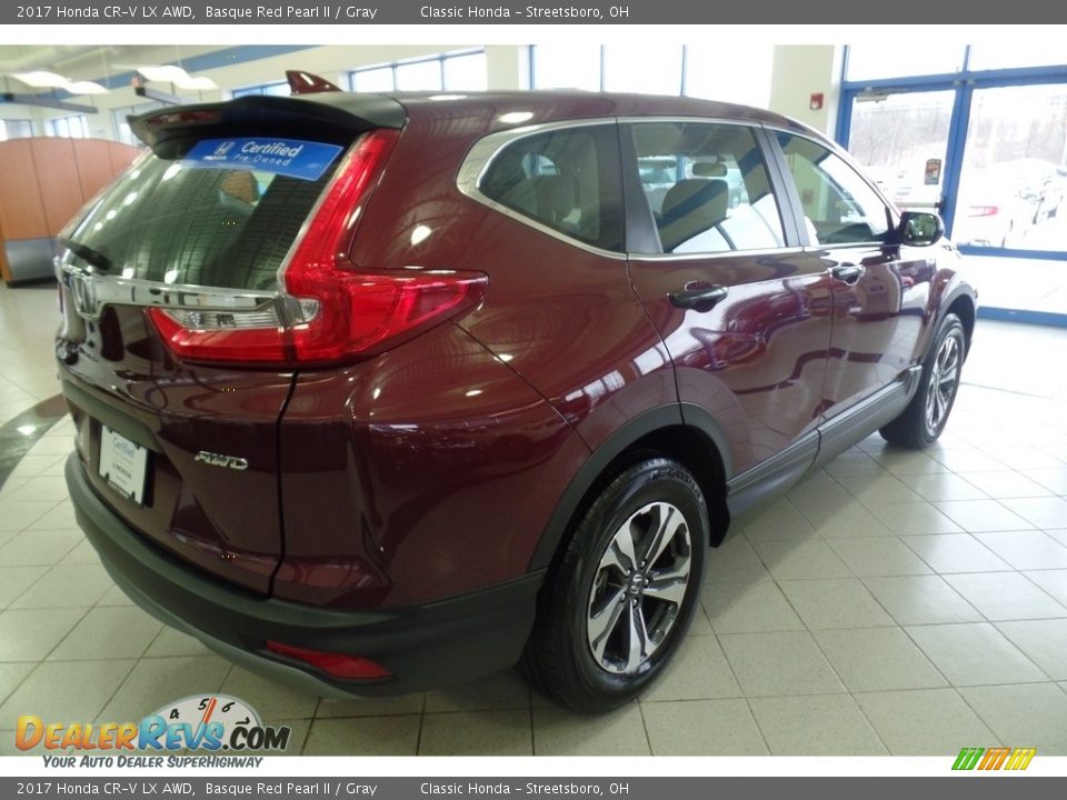 2017 Honda CR-V LX AWD Basque Red Pearl II / Gray Photo #3