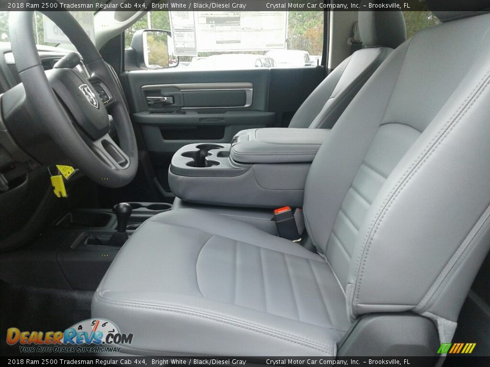 2018 Ram 2500 Tradesman Regular Cab 4x4 Bright White / Black/Diesel Gray Photo #9