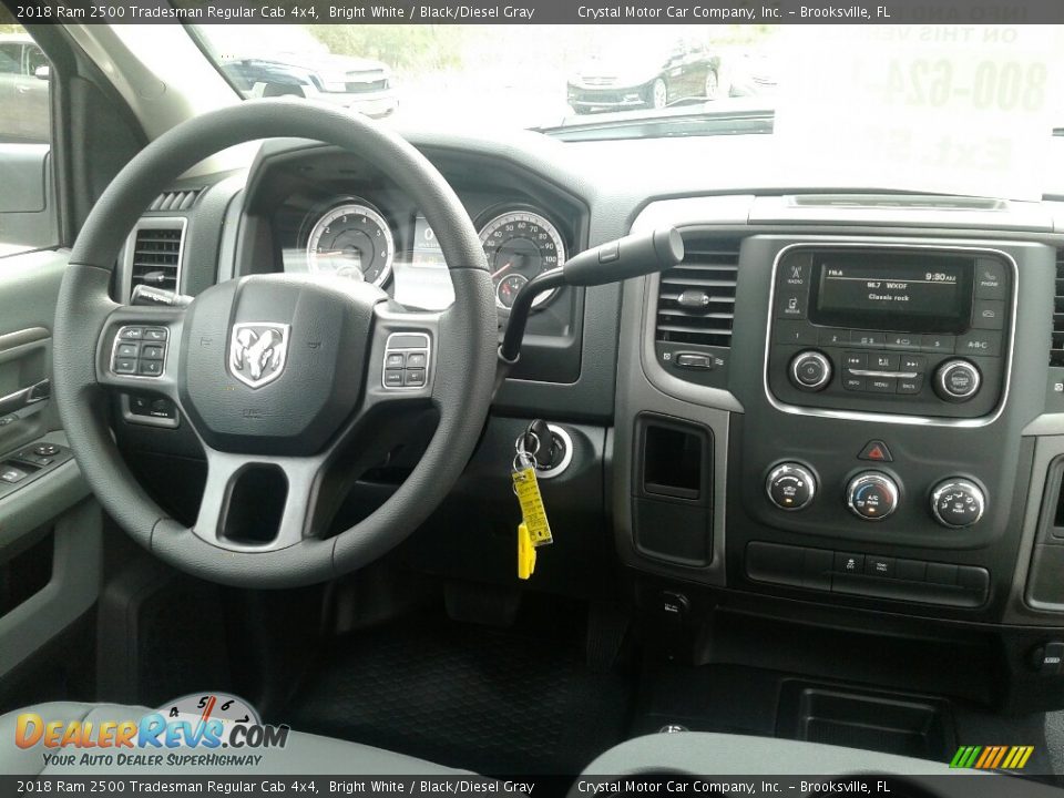 2018 Ram 2500 Tradesman Regular Cab 4x4 Bright White / Black/Diesel Gray Photo #12