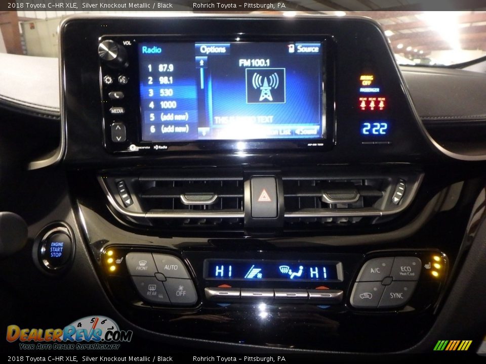 2018 Toyota C-HR XLE Silver Knockout Metallic / Black Photo #11