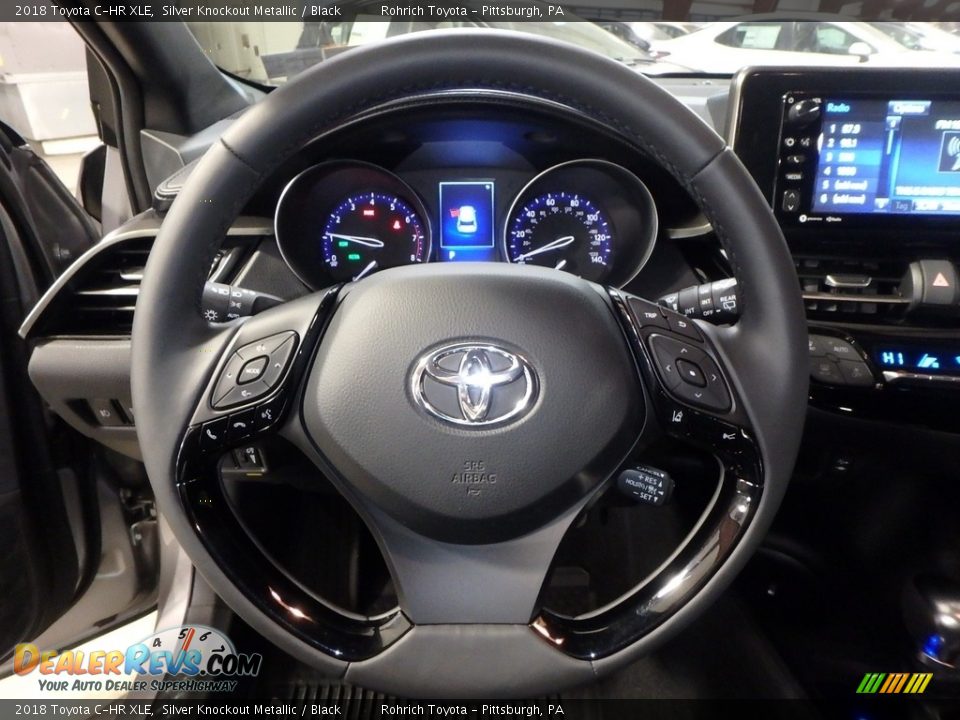 2018 Toyota C-HR XLE Silver Knockout Metallic / Black Photo #15