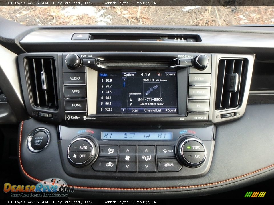 Controls of 2018 Toyota RAV4 SE AWD Photo #13