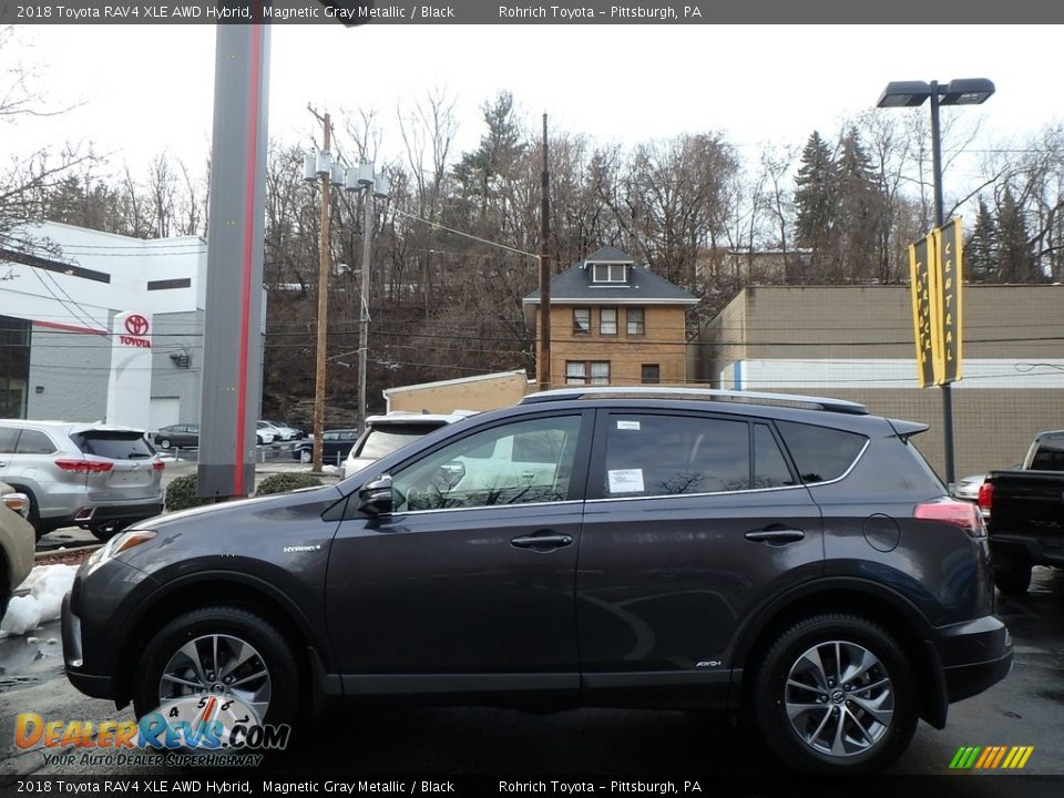 2018 Toyota RAV4 XLE AWD Hybrid Magnetic Gray Metallic / Black Photo #3