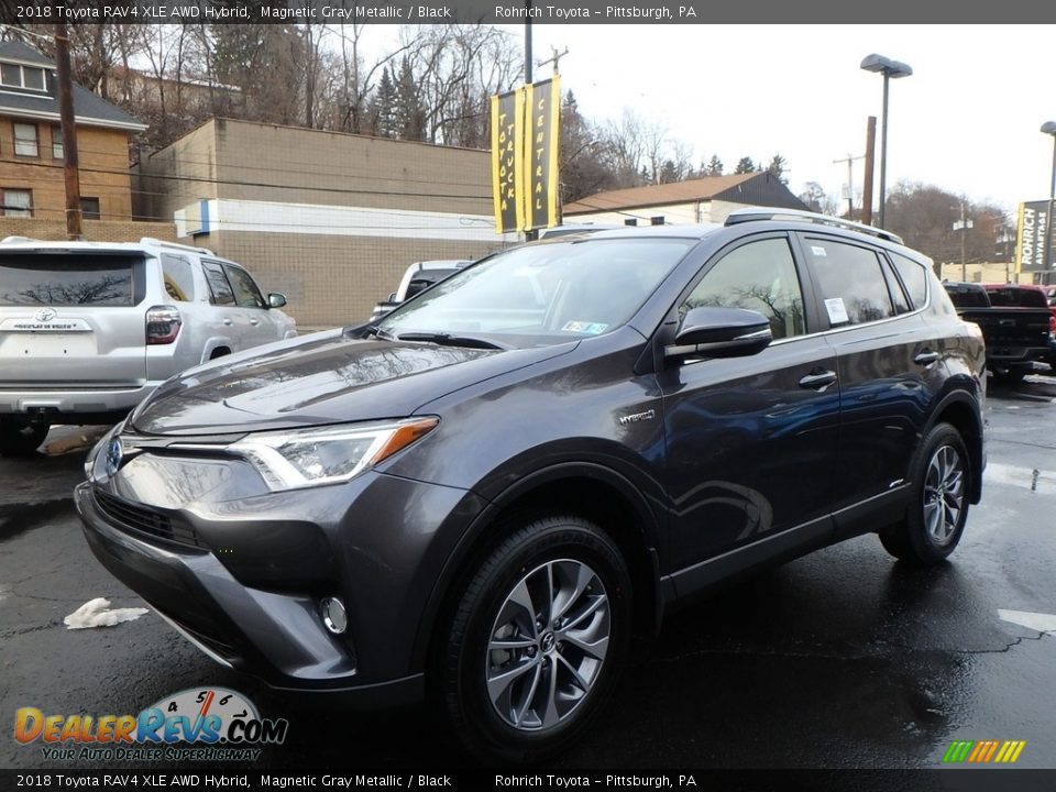 2018 Toyota RAV4 XLE AWD Hybrid Magnetic Gray Metallic / Black Photo #4