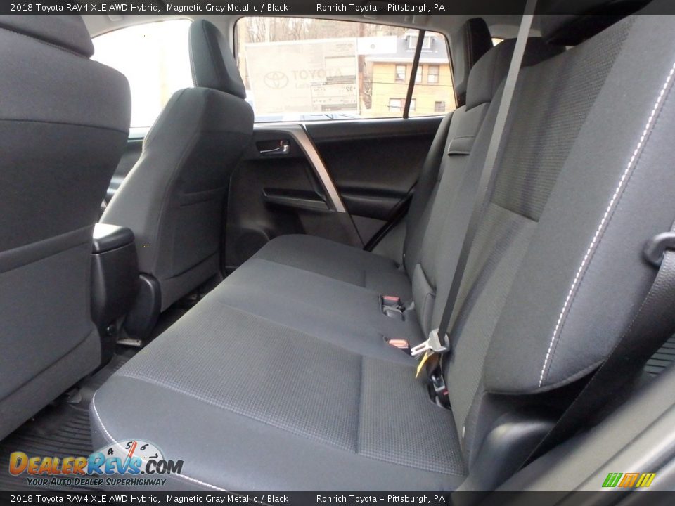 Rear Seat of 2018 Toyota RAV4 XLE AWD Hybrid Photo #7