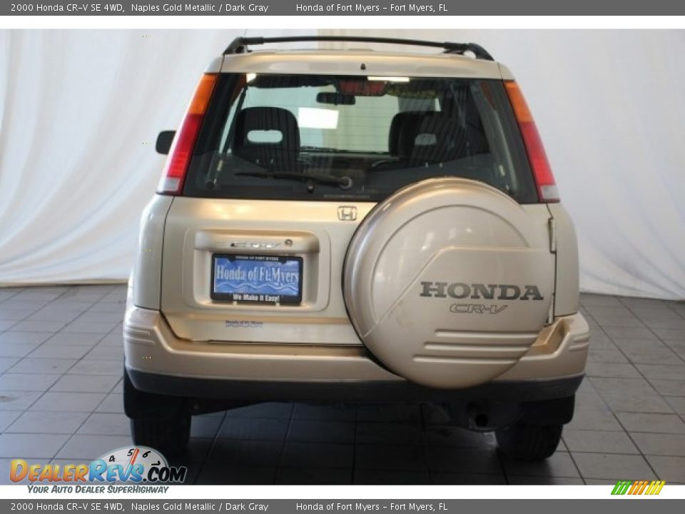 2000 Honda CR-V SE 4WD Naples Gold Metallic / Dark Gray Photo #7